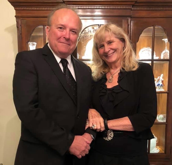 Pastor David Barger with Officiant Elaine Hanson
